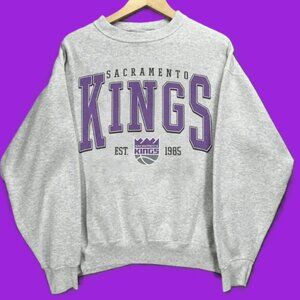 Sacramento Kings Sacramento Basketball sweatshirt shirt retro 1985 true to size